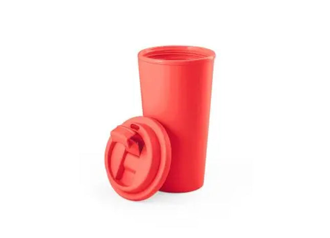 CUPPARI Reisebecher 300ml aus 100% PP – Leuchtend Rot TK Gruppe® Grosshandel 