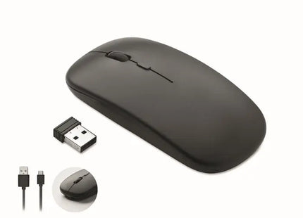 CURVY C Optikmaus in Schwarz – Ergonomisches Design für Komfort & Präzision TK Gruppe® Grosshandel 