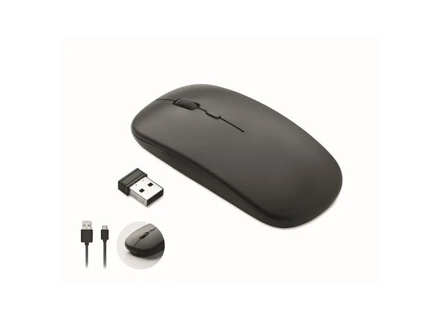 CURVY C Optikmaus in Schwarz – Ergonomisches Design für Komfort & Präzision TK Gruppe® Grosshandel 