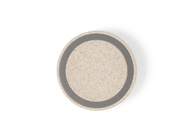 CUVIER Kabelloses Ladegerät aus ABS und Weizenstrohfaser - Natur TK Gruppe® Grosshandel 