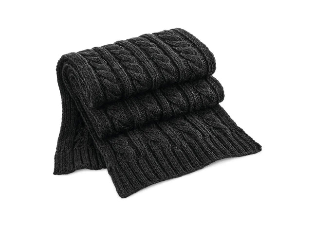 Cable Knit Melange Scarf TK Gruppe® Grosshandel 