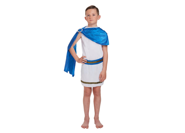 Caesar Kostüm Für Jungen, Mittlere Größe 7-9 Jahre - Kinder Verkleidung Römischer Kaiser TK Gruppe® Grosshandel 
