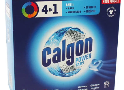 Calgon 4in1 Wasserenthärter Tabs, 1001g - 77 Stück Packung, Schutz vor Kalkablagerungen TK Gruppe® Grosshandel 