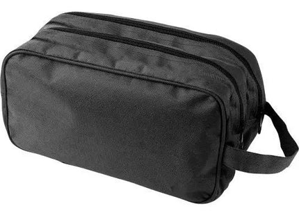 Calista Polyester Kulturtasche in Schwarz - Elegant & Praktisch, 100 Zeichen TK Gruppe® Grosshandel 