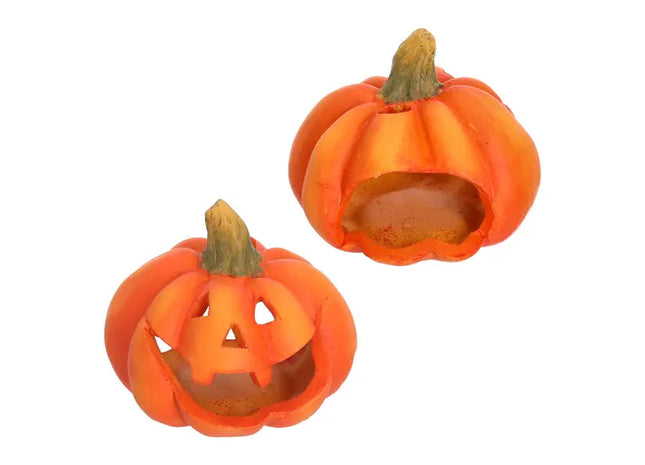 Candle Holder Pumpkin, Style 2, approx. 11cmH TK Gruppe® Grosshandel 