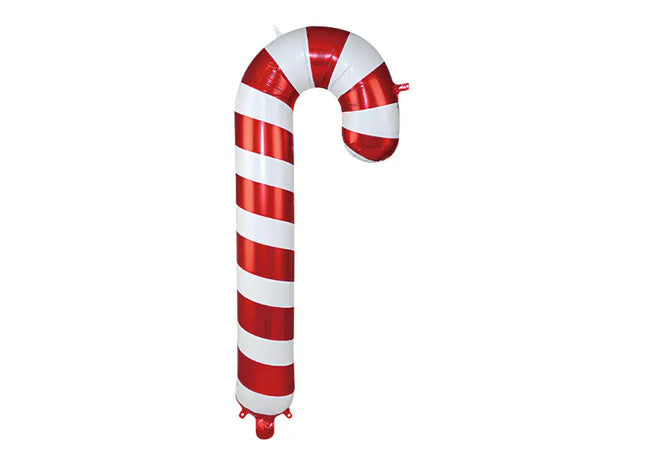 Candy Cane Foil Balloon, Large Festive Decoration, Approx. 80cm Long TK Gruppe® Grosshandel 