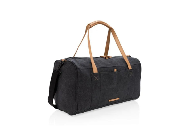 Canvas Reisetasche PVC-frei schwarz – Umweltfreundlicher und robuster Reisebegleiter TK Gruppe® Grosshandel 