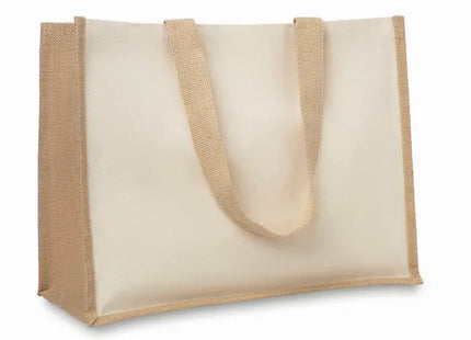 Beiger Jute/Canvas Shopper CAMPO DE FIORI – Nachhaltig, robust, stilvoll, vielseitig TK Gruppe® Grosshandel 