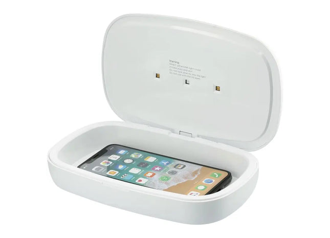 Capsule UV-Smartphone-Desinfektionsgerät mit 5W kabelloser Ladefläche - Weiß TK Gruppe® Grosshandel 