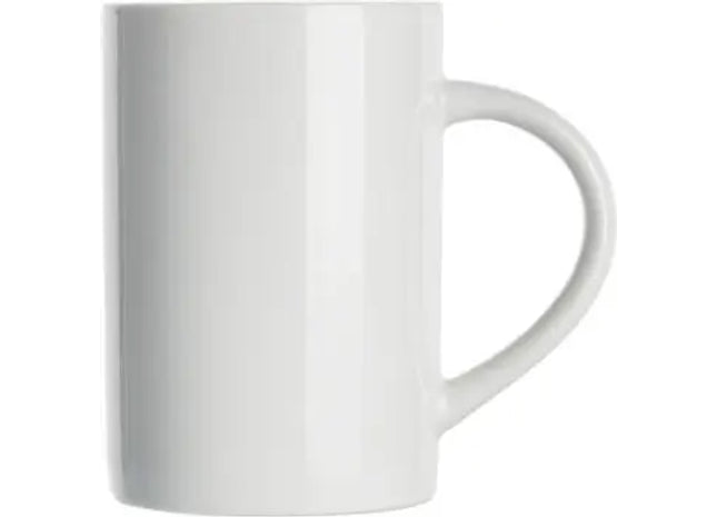 Carla Tasse mit individuellem 1c Druck, 300 ml - Puristisch Weiß TK Gruppe® Grosshandel 