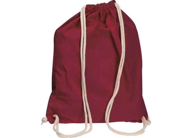 Carlsbad Baumwollgymbag - burgund, elegant und funktional TK Gruppe® Grosshandel 