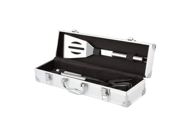 Carolina Deluxe BBQ-Set in Silber - Für Grillmeister TK Gruppe® Grosshandel 