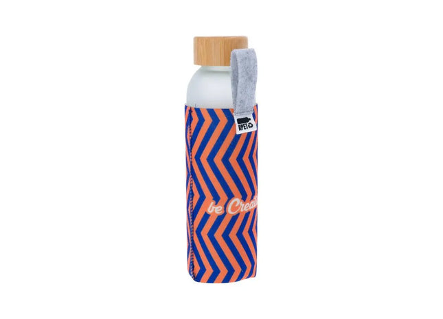 CarryFelt Glasflasche mit Schutzhülle, 500ml - Klassisch Weiß TK Gruppe® Grosshandel 