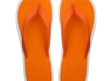 Cayman Zehensandalen Größe 42-44 in Orange-Weiß Stilvoll & Bequem für Sommer TK Gruppe® Grosshandel 