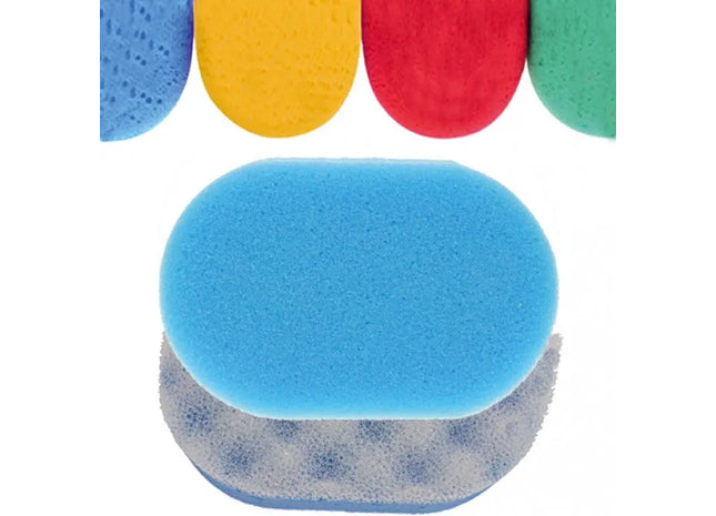 Cellowrapped Sponge Massager 14x9x4.5cm - Available in 4 Vibrant Colors for Relaxing Massage Experience TK Gruppe® Grosshandel 