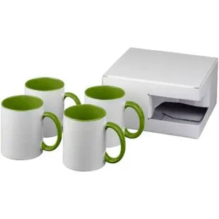Ceramic Limonen-Becher Set: 4-teilig mit Sublimationsdruck TK Gruppe® Grosshandel 