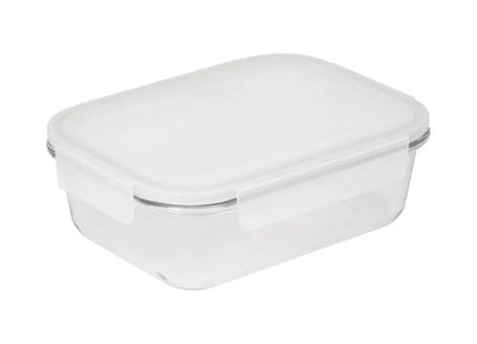 Cerrada Glass Box 19.7x14.8x6 cm - Transparent with Grey Highlights, Elegant Organizer TK Gruppe® Grosshandel 