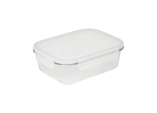 Cerrada Glass Box 19.7x14.8x6 cm - Transparent with Grey Highlights, Elegant Organizer TK Gruppe® Grosshandel 