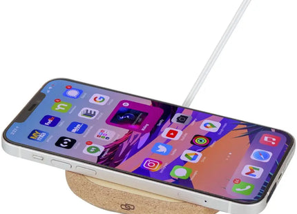 Cerris 15W Kabelloses Ladepad aus Kork - Naturfarben TK Gruppe® Grosshandel 