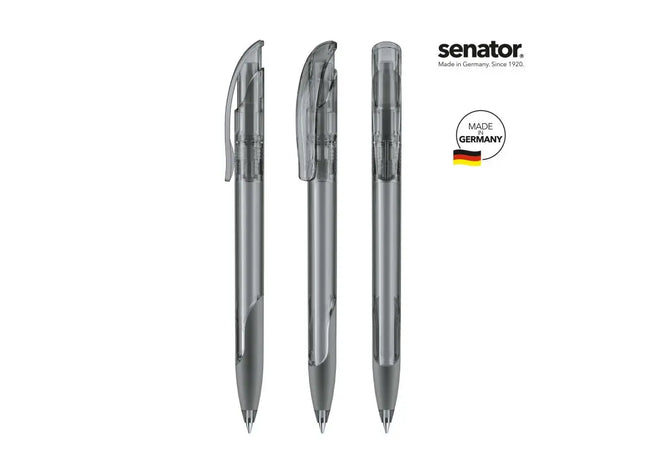 Challenger Clear SG Druckkugelschreiber in Cool Gray - Modern & Transparent TK Gruppe® Grosshandel 