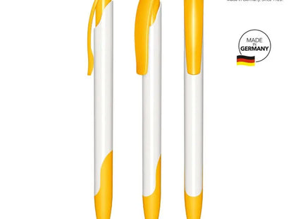 Challenger Polished Basic SG Kugelschreiber Weiß-Gelb - Stilvoll & Lebendig TK Gruppe® Grosshandel 