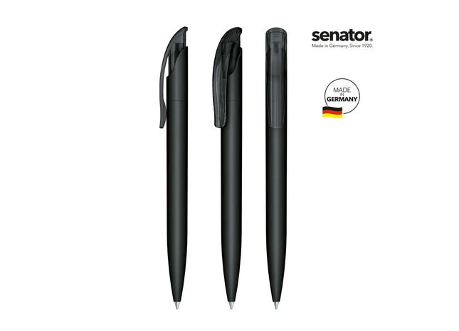 Challenger Soft Touch Druckkugelschreiber in Schwarz - Weich & Elegant TK Gruppe® Grosshandel 