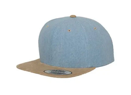 Chambray-Wildleder-Snapback - Stilvolles Accessoire für einen lässigen Look mit luxuriösem Touch TK Gruppe® Grosshandel 