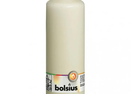 Champagnerfarbene Stabkerze, 200mm Höhe x 68mm Durchmesser TK Gruppe® Grosshandel 