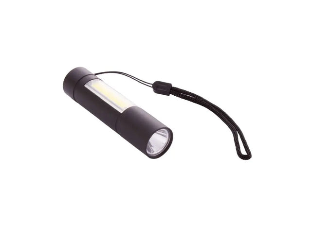 Chargelight Plus wiederaufladbare Taschenlampe - Schwarz, leistungsstark und vielseitig TK Gruppe® Grosshandel 