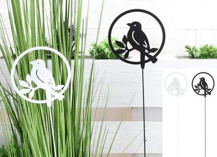 Charmante Vogel-Pflanzstecker, 75 cm, klein, 2er-Set – Garten-Deko TK Gruppe® Grosshandel 