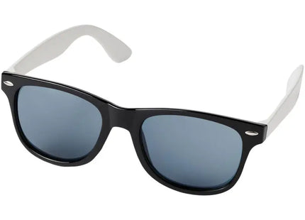 Chic Sun Ray Sonnenbrille, Schwarz mit weißen Bügeln - Trendig & Schützend TK Gruppe® Grosshandel 
