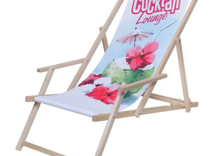 Chillout Deluxe Liegestuhl in Natur – Entspannung & Eleganz für Draußen TK Gruppe® Grosshandel 