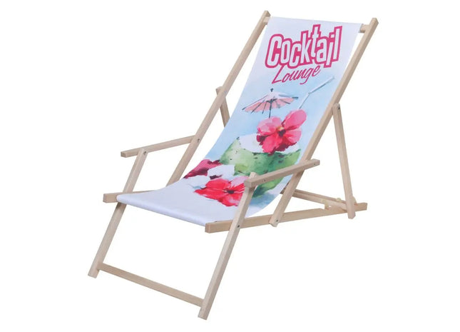 Chillout Deluxe Liegestuhl in Natur – Entspannung & Eleganz für Draußen TK Gruppe® Grosshandel 