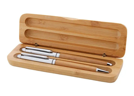 Chimon Bambus-Schreibset in Naturfarbe TK Gruppe® Grosshandel 