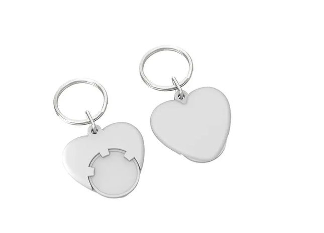 Chiphalter mit 1€ Herzform-Chip in Reinweiß TK Gruppe® Grosshandel 