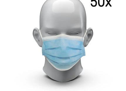 Chirurgische Blaue Einwegmasken, 50 Stück, Medizinischer Standard TK Gruppe® Grosshandel 