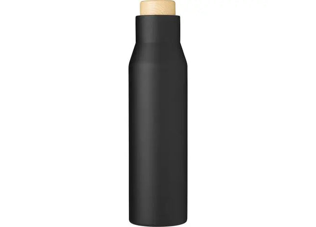 Christian 750 ml Doppelwandige Edelstahlflasche, Tiefschwarz TK Gruppe® Grosshandel 