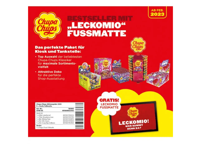 Chupa Chups Lollipops Sonderangebot, 447 Stück, Kaufe 5 Erhalte 1 Gratis TK Gruppe® Grosshandel 