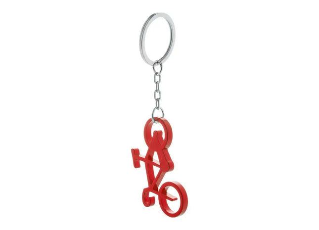 Ciclex Schlüsselring - Scharlachroter Anhänger für Schlüsselbund und Accessoires TK Gruppe® Grosshandel 