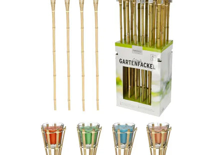 Citronella Gartenfackel, ca. 120cm – Effektiver Mückenschutz TK Gruppe® Grosshandel 