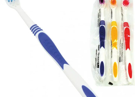 Classic Clean Mittelharte Zahnbürste, 4 Farben sortiert - Effektive Zahnpflege für die ganze Familie TK Gruppe® Grosshandel 