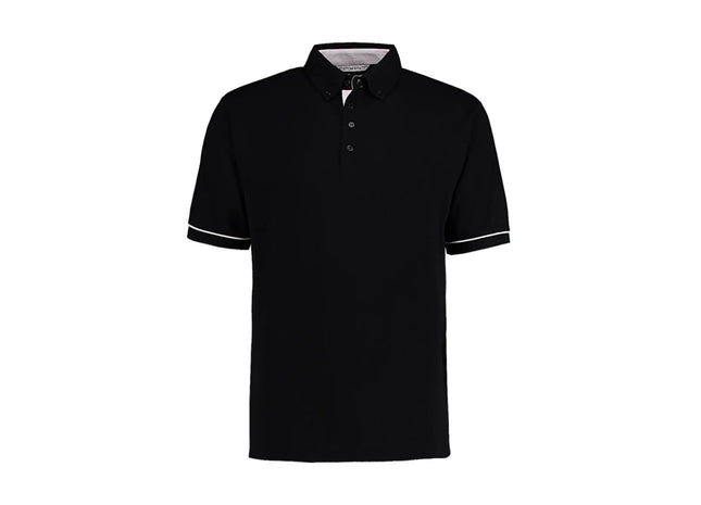 Classic Fit Button Down Contrast Polo Shirt TK Gruppe® Grosshandel 