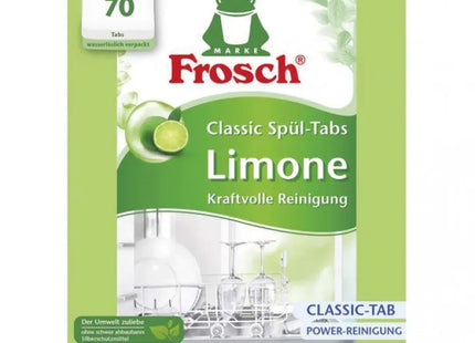 Classic Lime Spülmaschinentabs, 70er Pack - Umweltfreundliche Reinigungstabletten von Frosch TK Gruppe® Grosshandel 