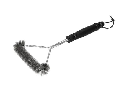 Clean Deluxe Grillbürste – Robustes Reinigungszubehör in Silber-Schwarz TK Gruppe® Grosshandel 