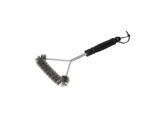 Clean Deluxe Grillbürste – Robustes Reinigungszubehör in Silber-Schwarz TK Gruppe® Grosshandel 