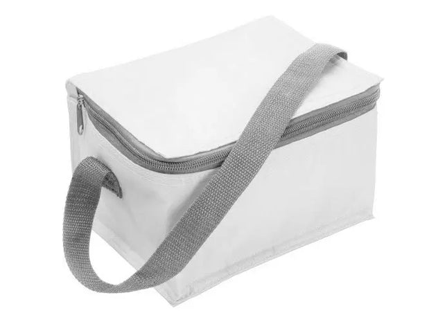 Cleo Weiße Polyester-Kühltasche: Stilvolles Kühlzubehör für Picknicks und Ausflüge TK Gruppe® Grosshandel 