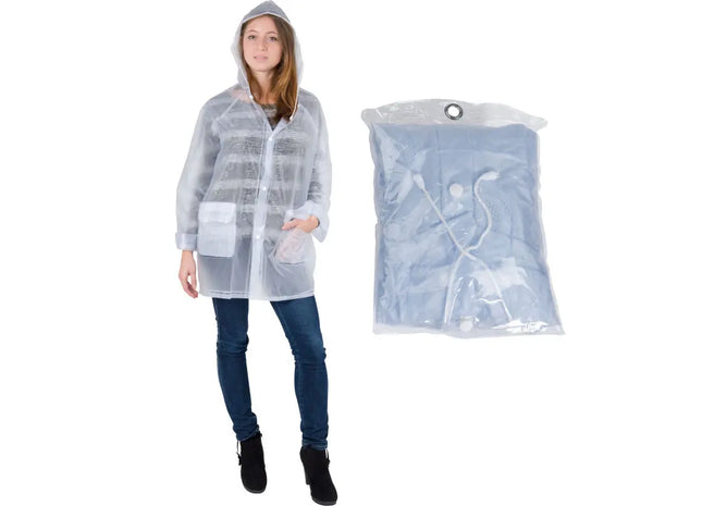 Clermont-Ferrand Transparente Regenjacke - Stilvoller Durchblick bei Nässe TK Gruppe® Grosshandel 