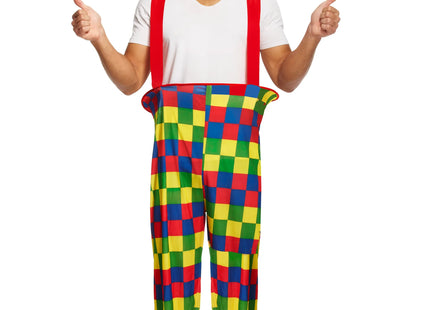 Clown-Kostüm für Erwachsene, buntes Regenbogen-Zirkus-Outfit TK Gruppe® Grosshandel 