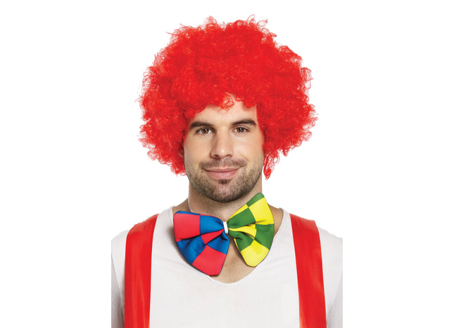 Clown Perücke Rot 120G - Lebendige Farbe, Hochwertige Kostümperücke TK Gruppe® Grosshandel 