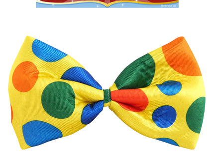 Clownfliege, 24 cm, bunte Schleife, Kostümzubehör, Partydekoration TK Gruppe® Grosshandel 